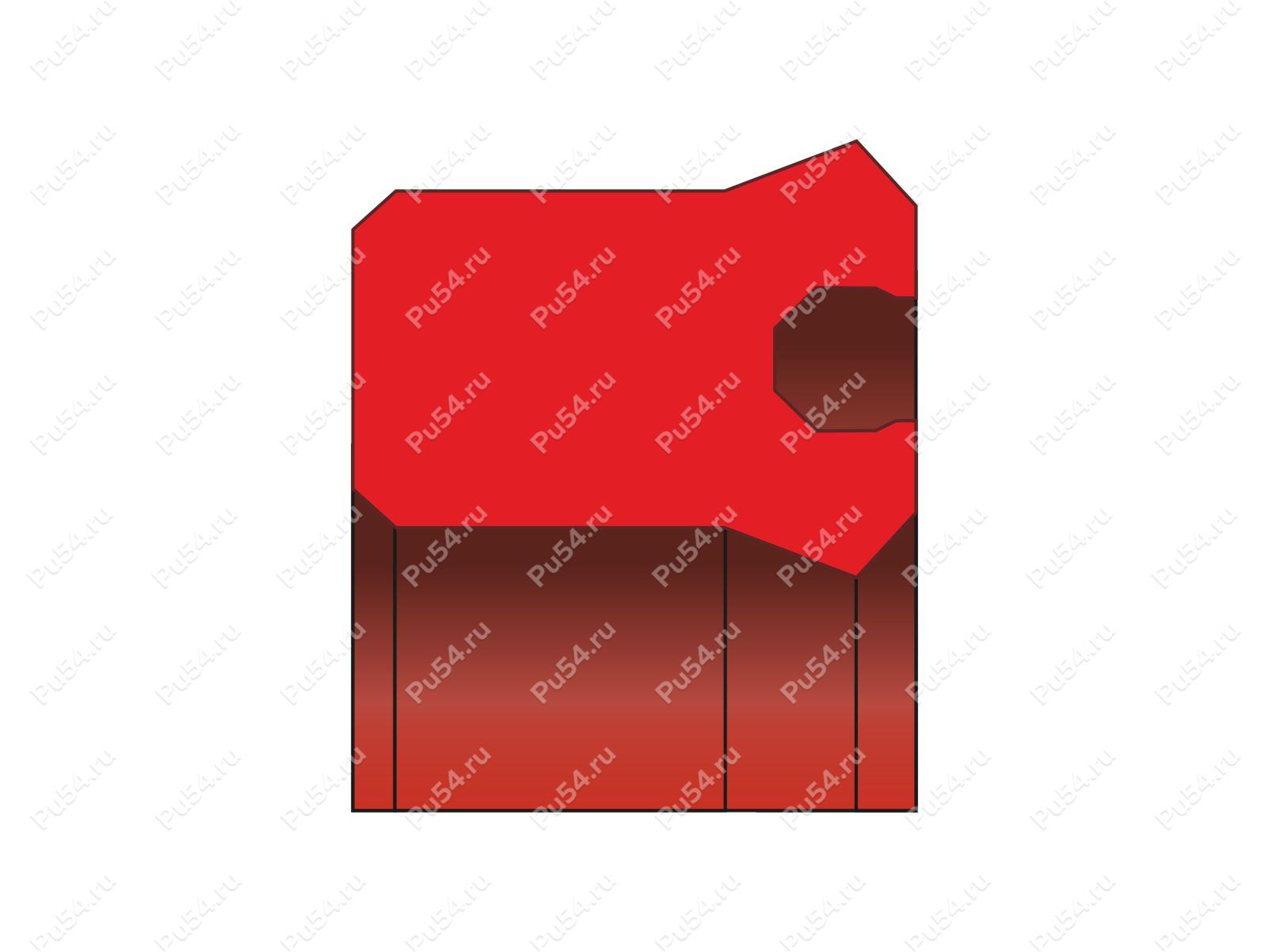 Уплотнение 88.9x101.6x10.5(H=9.53) аналог UP 3500 4000 0375 ASTON SEALS, Product Code 70-08-974501, Polyurethane, PU54/M92/красный, Image №1
